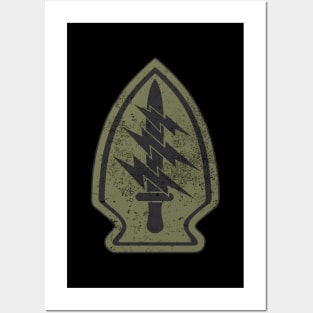 1st Special Forces Command (Airborne) (distressed) Posters and Art